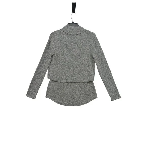 White House Black Market Gray Layered Knit Cowl Neck Sweater + Tank Set (Size S) - Picture 15 of 16